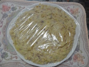 Masa de croquetas tapada