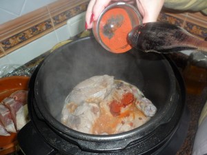 Cordero "a mi manera" pimentón